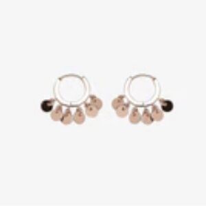 Puravida rose gold hoop earrings